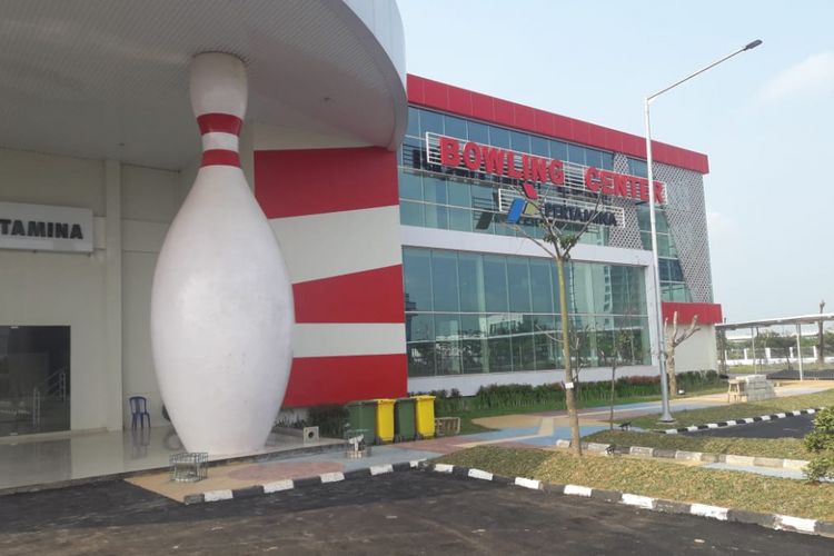 Fasilitas olahraga di Jakabaring Sport City Center menjelang perhelatan Asian Games XVIII, Jumat (13/7/2018).
