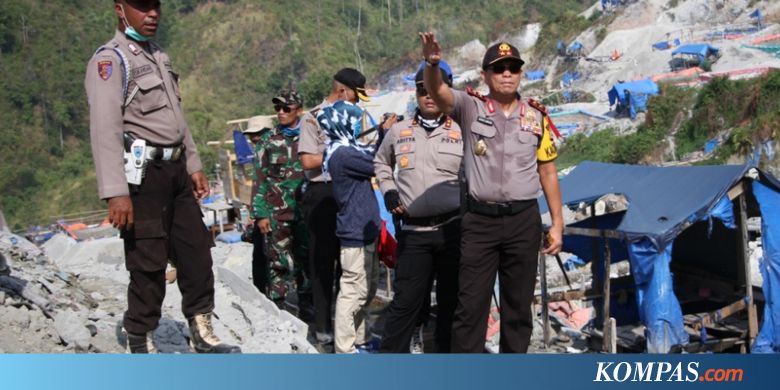 Kapolda Pimpin Personel Gabungan Tutup Tambang Ilegal Gunung Botak