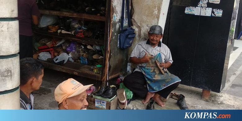 Gagal Jadi Anggota Dewan, Tukang Sol Sepatu Ini Kembali Kerja di Pasar