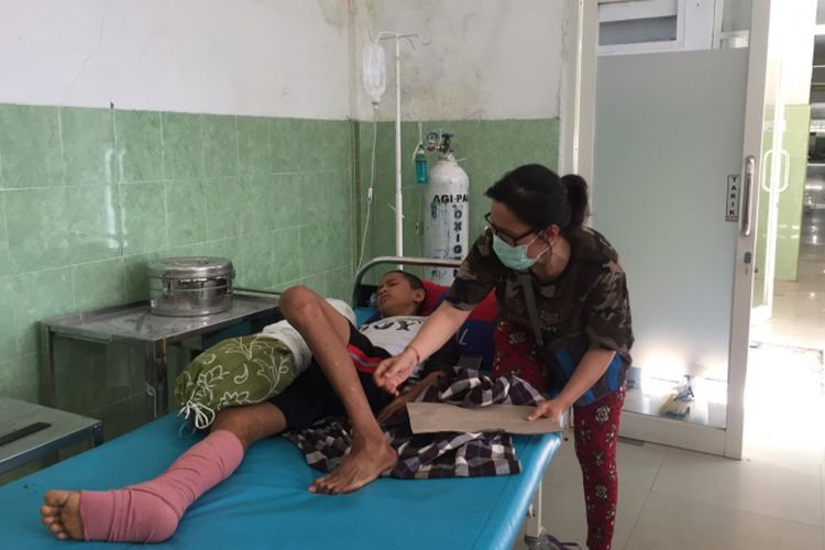 Sihab di Rumah Sakit Wirabuana,  Jalan Sisimangaraja, Kecamatan Palu Timur, Sulawesi Tengah, Jumat (5/10/2018).