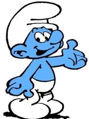 Karakter Smurf karya kartunis Belgia, Peyo.