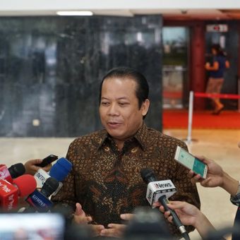 Wakil Ketua DPR RI Taufik Kurniawan di Kompleks Parlemen, Senayan, Jakarta, Senin (21/5/2018).