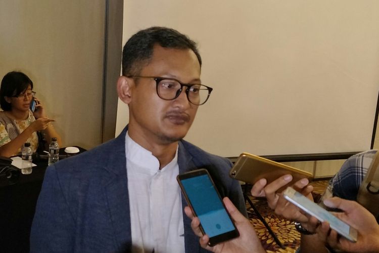 CEO Alvara Research Center Hasanuddin Ali di Jakarta, Jumat (23/2/2018).