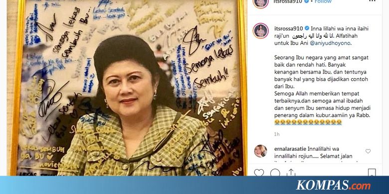 Rossa: Banyak Kenangan Bersama Ibu Ani Yudhoyono