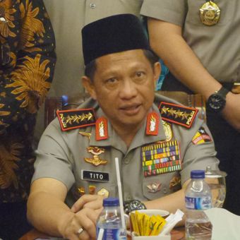 Kapolri Jenderal Pol Tito Karnavian di kantor PBNU, Jakarta, Rabu (31/1/2018).