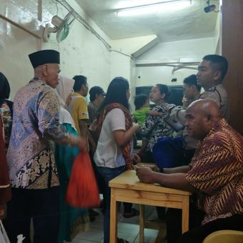 Jumlah pembesuk tahanan Polda Metro Jaya di hari pertama lebaran,  Jumat (15/6/2018).