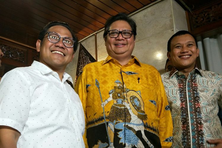 Ketua Umum PKB Muhaimin Iskandar bertemu dengan Ketua Umum Golkar Airlangga Hartarto
