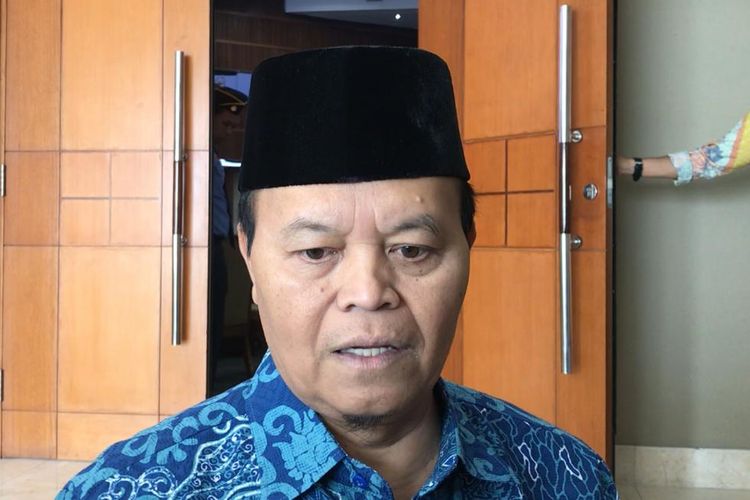 Hidayat Nur Wahid di Kompleks Parlemen, Senayan, Jakarta, Selasa (11/6/2019)