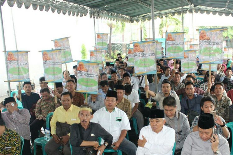 Deklarasi relawan pendukung Khofifah di Pilkada Jatim 2018.