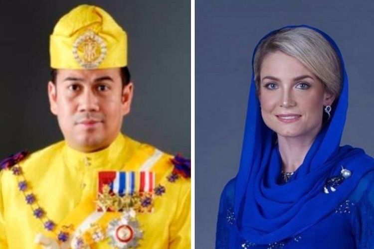 Putra Mahkota Kelantan Tengku Muhammad Faiz Petra (kiri) dan calon pasangannya, Sofie Louise Johansson, asal Swedia.