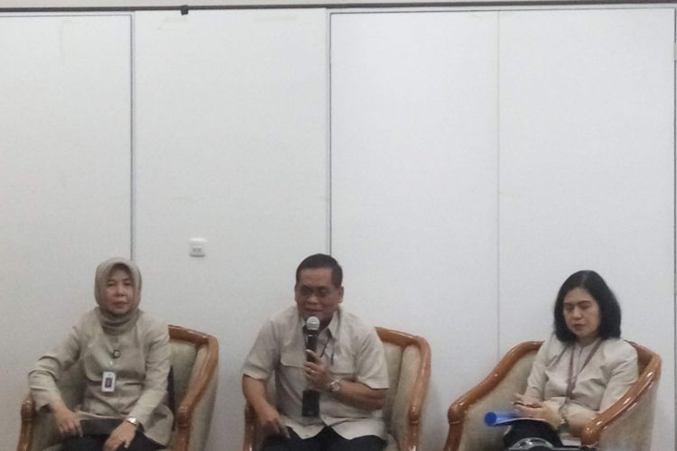 Konferensi pers soal urun biaya BPJS Kesehatan di Kementerian Kesehatan, Jakarta, Senin (28/1/2019).