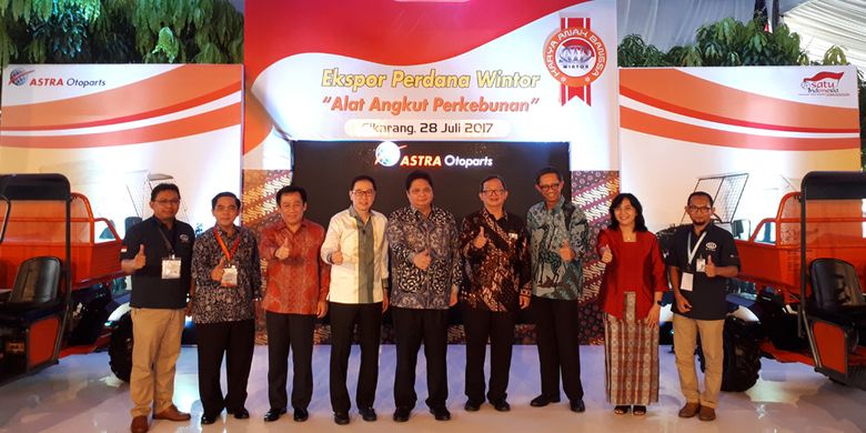 Ekspor perdana Wintor dilakukan dari Asta Otoparts Cikarang, Jawa Barat