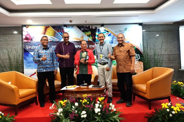 Konfrensi pers ajang Anugrah Pesona Wisata Indonesia 2018 di tahun ke tiga ini menambah kategori menjadi 18, di Kementerian Pariwisata, Jakarta Selasa (5/6/2018).