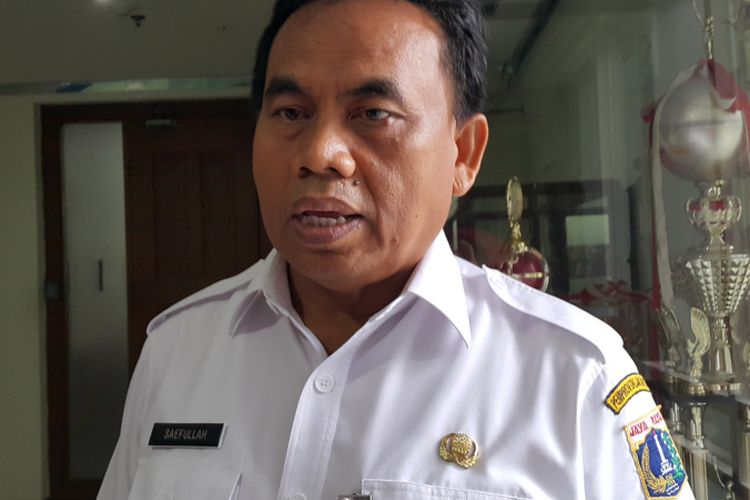 Sekretaris Daerah DKI Jakarta Saefullah di Balai Kota DKI Jakarta, Jalan Medan Merdeka Selatan, Rabu (21/6/2017).