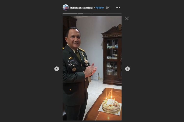 Perayaan ulang tahun suami Bella Saphira, Letjen TNI Agus Surya Bakti.