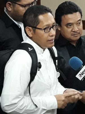 Anas Urbaningrum mengajukan peninjauan kembali di Pengadilan Tipikor Jakarta, Kamis (24/5/2018).