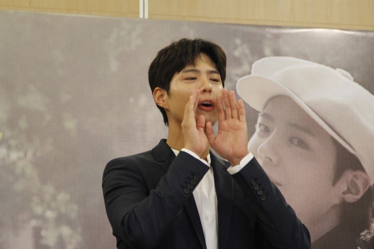 Konferensi Pers Park Bo Gum di Mall Kota Kasablanka, Jumat (22/03/2019)