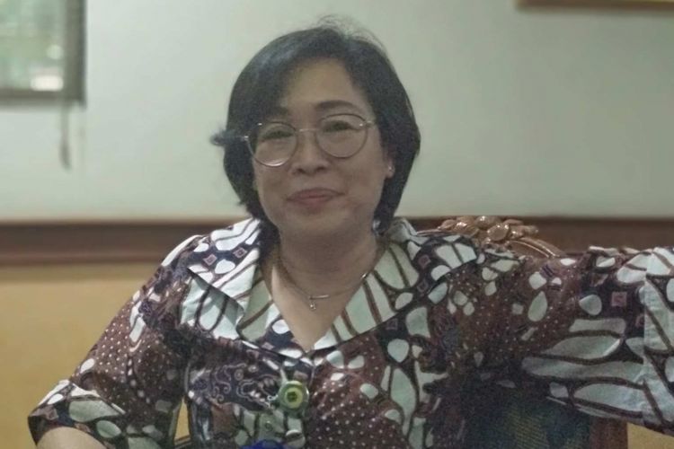 Direktur Utama PD Dharma Jaya Marina Ratna Dwi Kusumajati di kantornya, Jumat (16/3/2018).