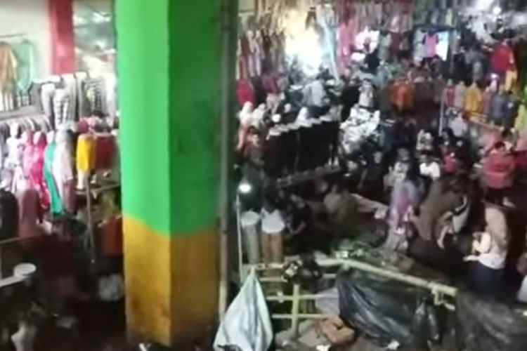 Kondisi Blok A Tanah Abang jelang Ramadhan, Minggu (5/5/2019) siang.