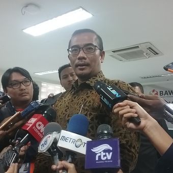 Komisioner Komisi Pemilihan Umum (KPU) Hasyim Asyari di Kantor Bawaslu RI, Jakarta, Rabu (1/11/2017).