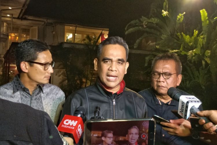 Sekjen Partai Gerindra Ahmad Muzani saat ditemui di kawasan Kebayoran Baru, Jakarta Selatan, Kamis (19/4/2018).