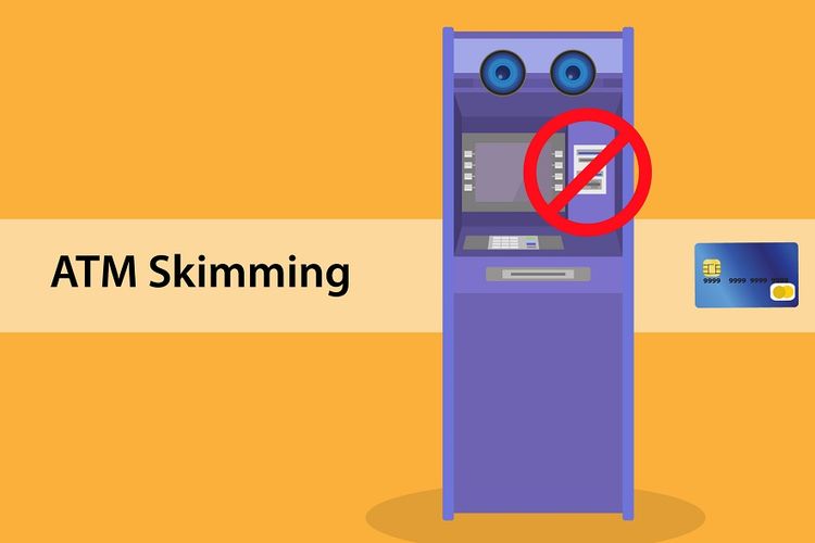 Ilustrasi kerawanan kejahatan skimming di mesin anjungan tunai mandiri (ATM)