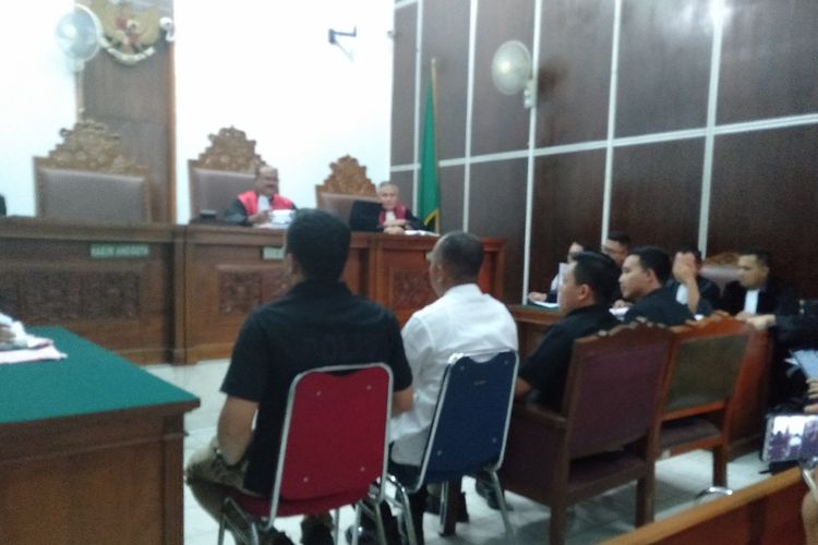 Empat Penyidik Satgas Anti Mafia Bola Bersaksi Dalam Kasus Pengerusakan Barang Bukti dengan Terdakwa Joko Driyono di Pengadilan Negeri Jakarta Selatan, Selasa (28/5/2019)