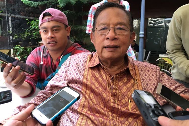 Menteri Koordinator Bidang Perekonomian Darmin Nasution saat acara HUT Kementerian Koordinator Bidang Perekonomian, Rabu (25/7/2018).