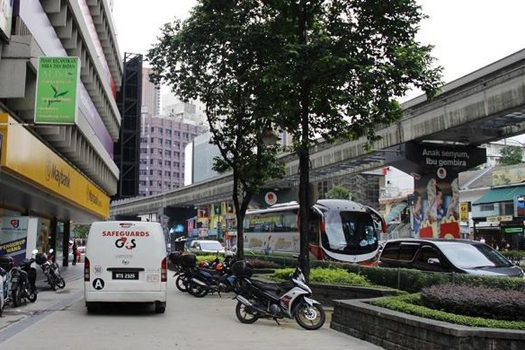 Salah satu sudut kota di Kuala Lumpur, Malaysia, Rabu (12/8/2015).