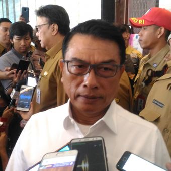 Kepala Staf Keperesidenan (KSP) Moeldoko di Hotel Bidakara, Jakarta, Senin (11/2/2019). 