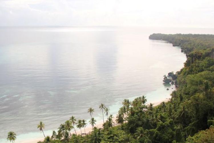 Salah satu sudut Desa Kulati di Pulau Tomia, Wakatobi, Sulawesi Tenggara.