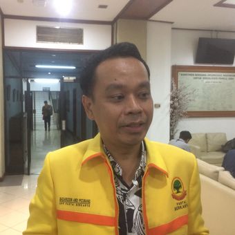 Ketua DPP Berkarya Badaruddin Andi Picunang saat ditemui di Kantor KPU, Jakarta, Jumat (27/7/2018) malam.