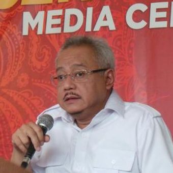 Pengacara Mahendradatta yang tergabung dalam tim kuasa hukum Partai Gerindra.