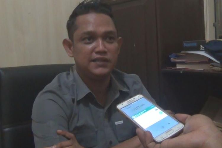 Kasat Reskrim Polres Ogan Ilir AKP Malik Fahrin saat menerangkan soal update kasus aksi bajing locat di Ogan Ilir, Rabu (31/7/2019).