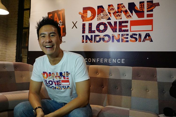Presenter Daniel Mananta saat ditemui di kawasan Gandaria, Kebayoran Baru, Jakarta Selatan, Jumat (12/4/2019).
