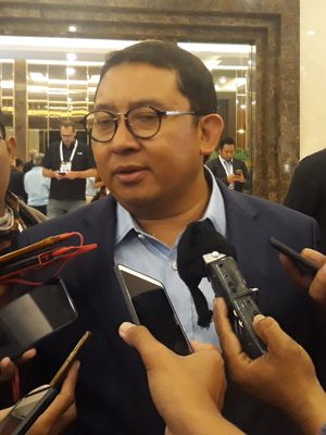 Wakil Ketua Umum Partai Gerindra Fadli Zon di Hotel Sultan, Jakarta, Minggu  (17/2/2019).