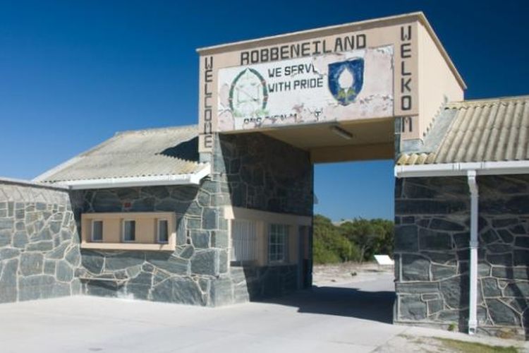 Penjara di Pulau Robben yang pernah menjadi tempat pengasingan Nelson Mandela saat politik apartheid di Afrika Selatan