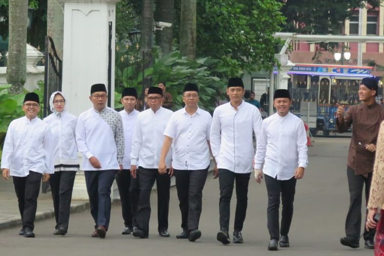 Sejumlah kepala daerah dan tokoh politik menggelar silatirahim di Museum Istana Kepresidenan, Gedung Balai Kirti, Bogor, Jawa Barat, Rabu (15/5/2019).