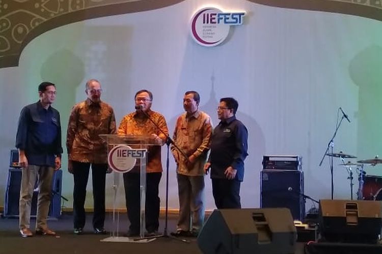 Peresmian Masterplan Ekonomi Syariah Indonesia 2019-2024 (Meksi) di Bandung, Jumat (26/4/2019)