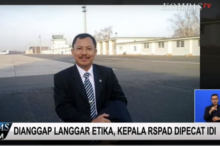 Kepala RSPAD Gatot Subroto Mayjen TNI dokter Terawan Agus Putranto.