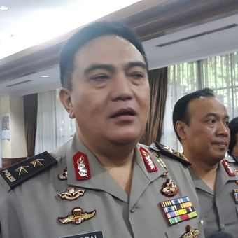 Kepala Divisi Humas Polri Inspektur Jenderal M Iqbal saat ditemui di Ruang Perjamuan Mabes Polri, Jakarta Selatan, Kamis (2/5/2019).