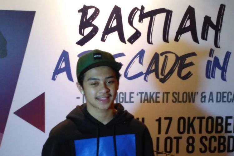 Bastian Steel saat ditemui dalam jumpa pers konser 10 tahun dirinya berkarya di kawasan SCBD, Senayan, Jakarta Selatan, Rabu (17/10/2018).