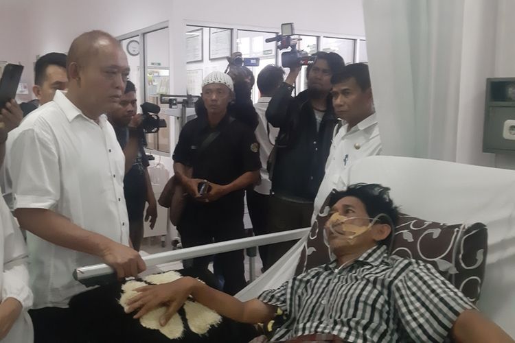 Korban Kopi Cleng masih dirawat intensif di ruang Sakura, RSUD Sumedang, Rabu (18/9/2019). AAM AMINULLAH/KOMPAS.com