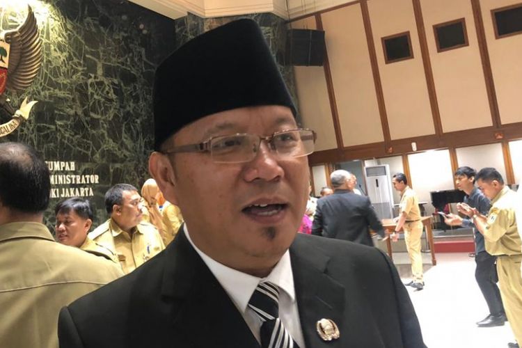 Wakil Kepala Dinas Lingkungan Hidup Djafar Muchlisin setelah dilantik di Balai Kota DKI Jakarta, Selasa (25/9/2018). 