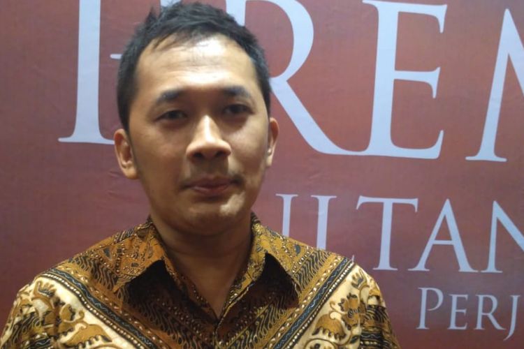 Hanung Bramantyo saat ditemui dalam acara pemutaran perdana film Sultan Agung: Tahta, Perjuangan, Cinta, di kawasan Kuningan, Jakarta Selatan, Minggu (12/8/2018) malam.