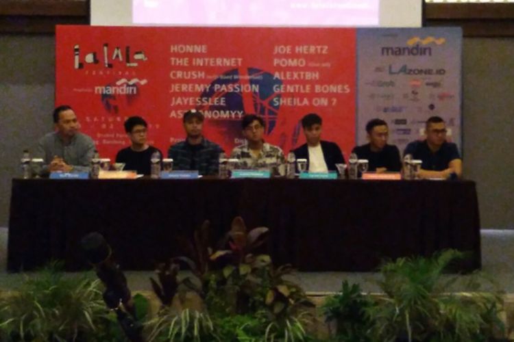 Konferensi pers Lalala Festival 2019 di Hotel Mercure, Setiabudhi, Kota Bandung, Jumat (21/2/2019).