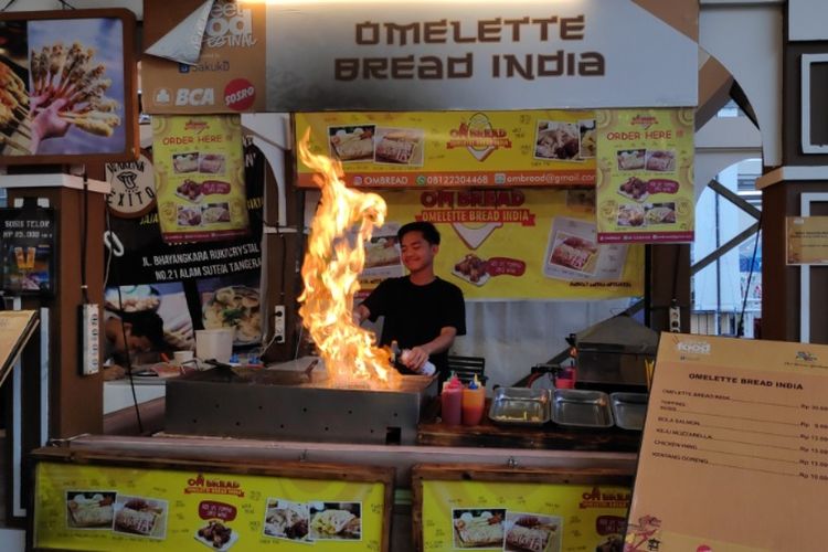 Salah satu stand makanan di Jakarta Street Food Festival 2018.