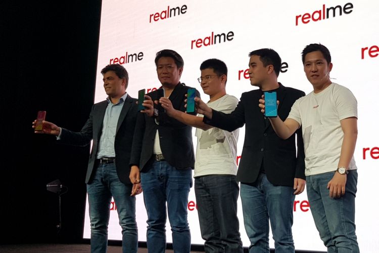 Peluncuran Realme 2 dan Realme 2 Pro di Jakarta, Selasa (9/10/2018).