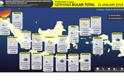 Begini Prakiraan Cuaca Saat 'Super Blue Blood Moon' 31 Januari 2018