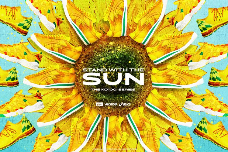 Memperingati ulang tahun ke-100 Onitsuka, Asics mengeluarkan edisi khusus bunga matahari